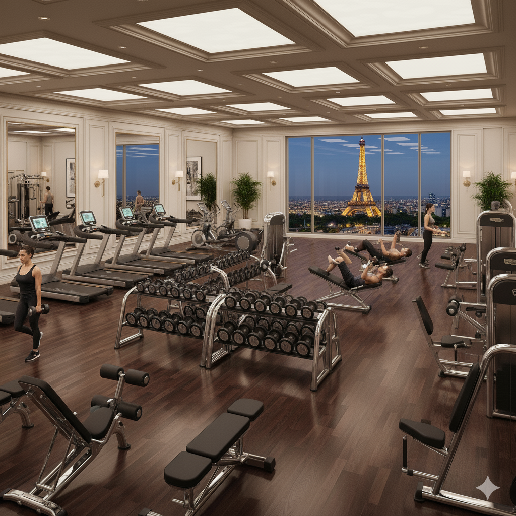 Indoor bowling alley with multiple lanes at Atco La Vivant