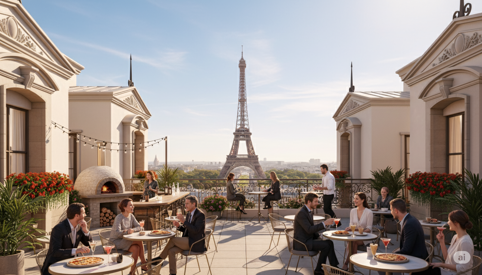 Modern clubhouse exterior with contemporary architecture at Atco La Vivant