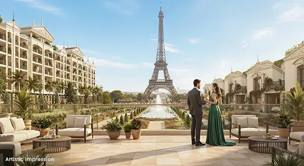 Clubhouse building at Atco La Vivant