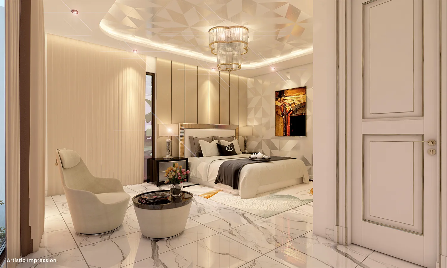 4 BHK deluxe floor plan with large terrace at Atco La Vivant